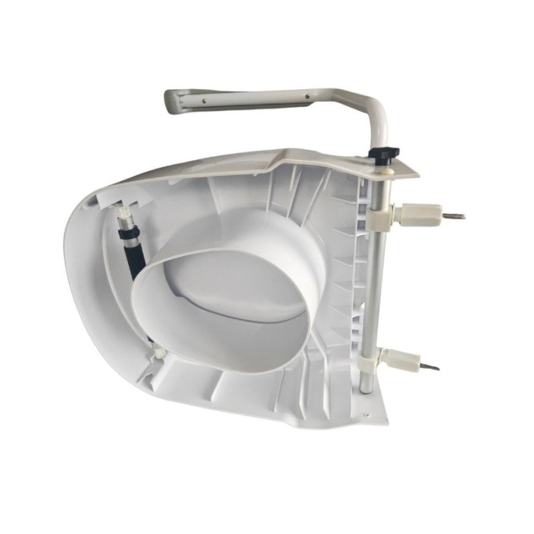 Podwyższająca nasadka toaletowa z poręczami i mocowaniem do sedesu