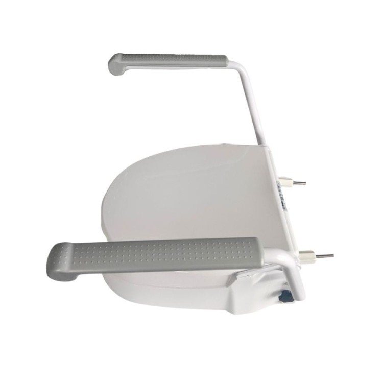 Podwyższająca nasadka toaletowa z poręczami i mocowaniem do sedesu