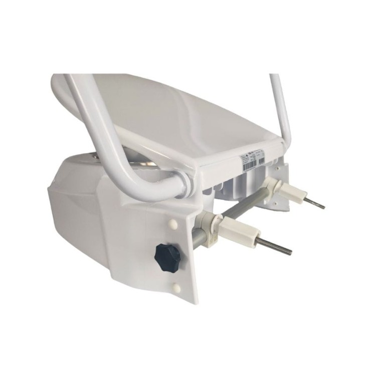 Podwyższająca nasadka toaletowa z poręczami i mocowaniem do sedesu