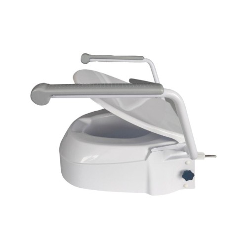 Podwyższająca nasadka toaletowa z poręczami i mocowaniem do sedesu