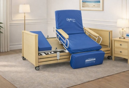 Łóżko rehabilitacyjne obrotowe Apollo Saturn z funkcją fotela i pionizacji
