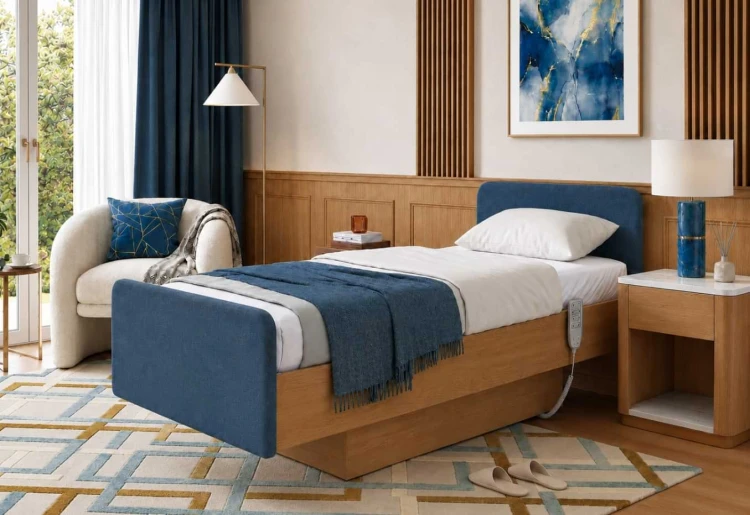 HOSPEN Domo Prestige N05 z granatowymi tapicerowanymi frontami