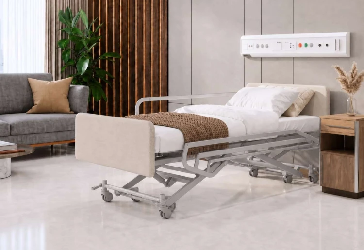 Łóżko rehabilitacyjne HOSPEN Verto z tapicerowanymi frontami N01