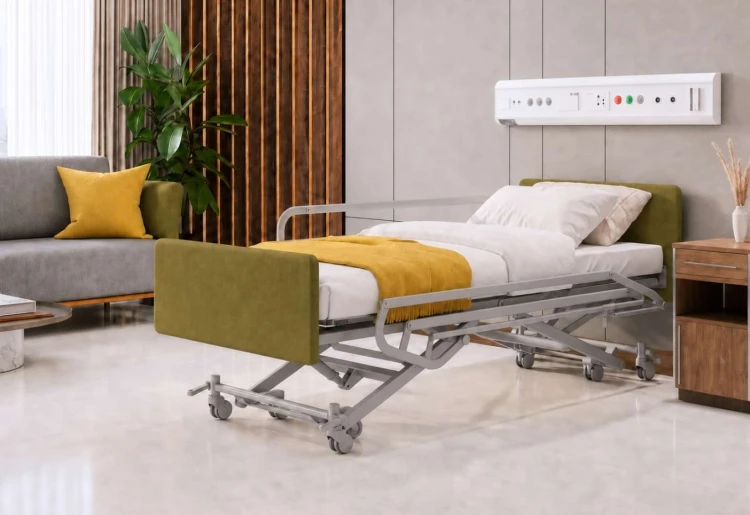 Łóżko rehabilitacyjne HOSPEN Verto z tapicerowanymi frontami N04