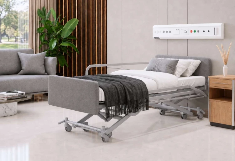 Łóżko rehabilitacyjne HOSPEN Verto z tapicerowanymi frontami N07