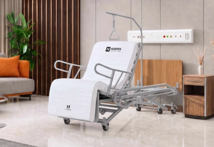 Łóżko rehabilitacyjne HOSPEN Verto z funkcją fotela i pionizacji