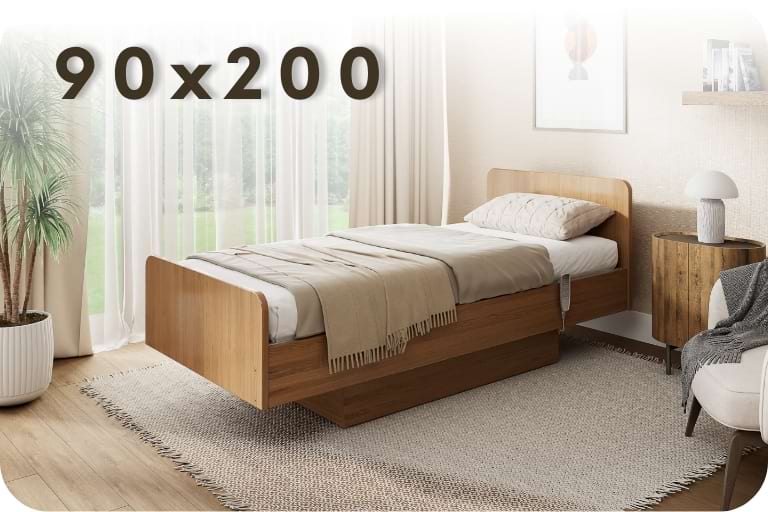 Łóżko HOSPEN Domo 90 × 200 cm Elektryczne łóżko rehabilitacyjne HOSPEN Domo z leżem 90 × 200 cm