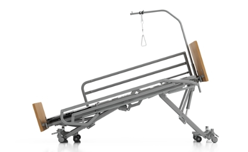 Łóżko HOSPEN Verto w pozycji anty-Trendelenburga
